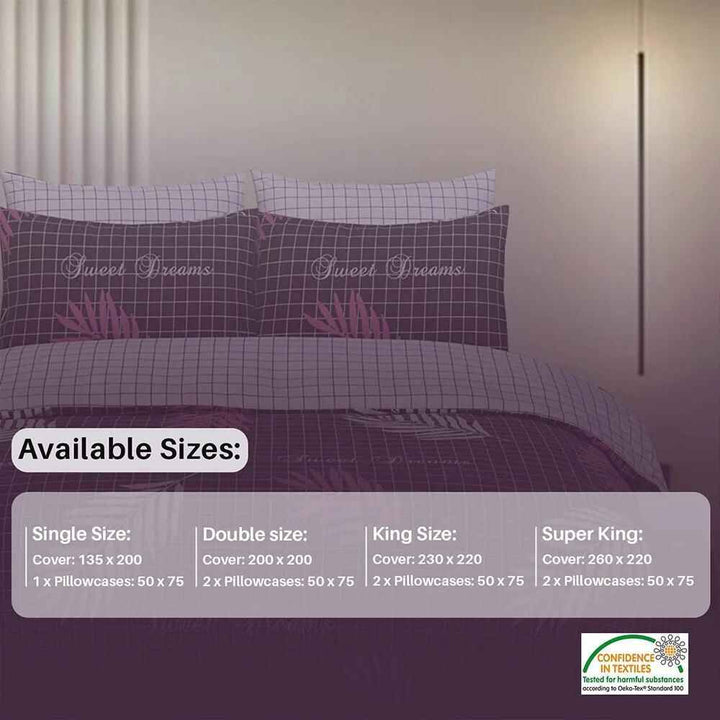 100 percent cotton reversible bedding set