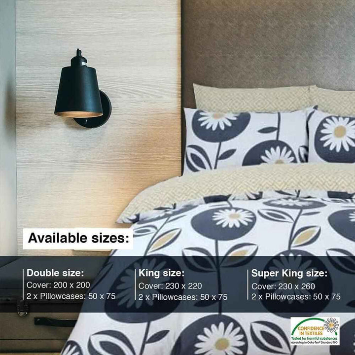 100% pure Egyptian cotton bedding set daisy pattern