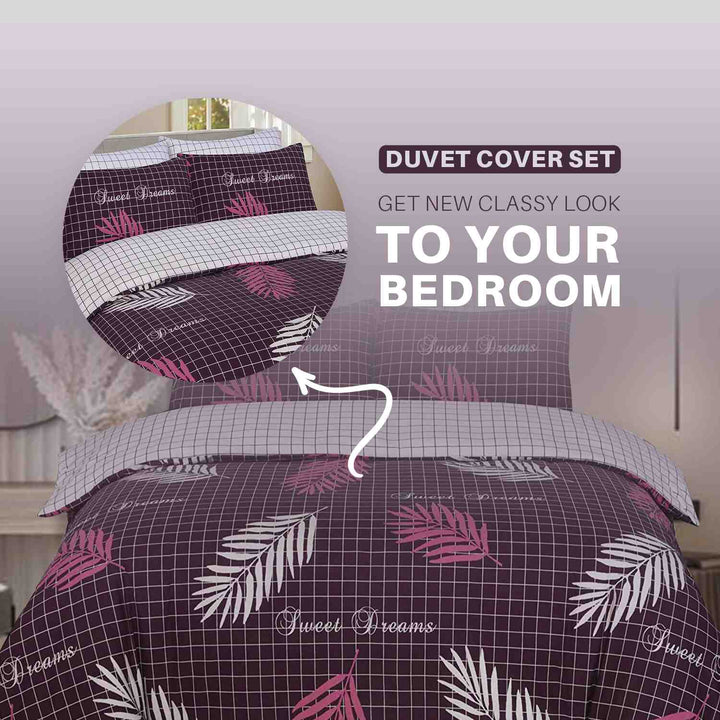 100% pure cotton reversible quilt cover set