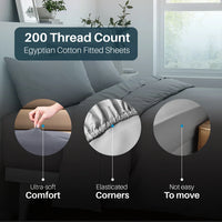 200 thread count bed linen