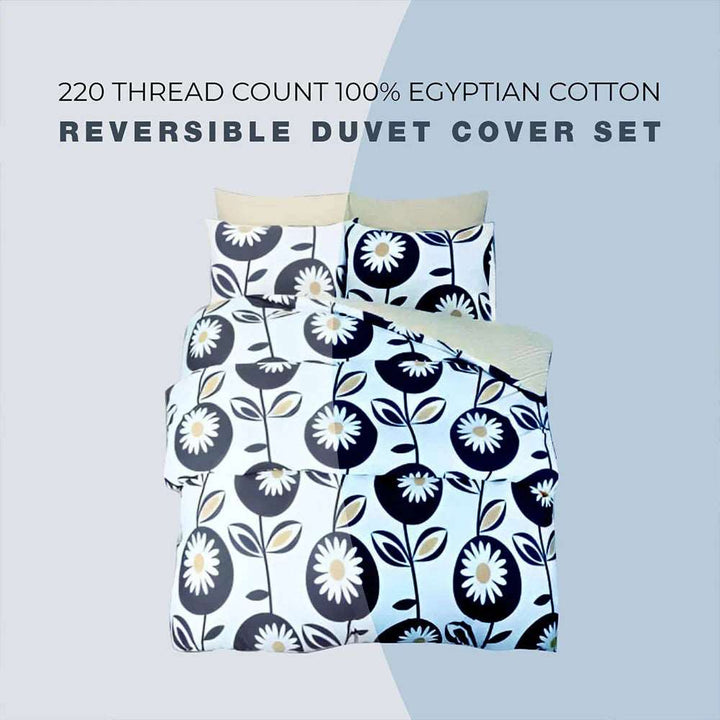 220 thread count Egyptian cotton duvet cover set