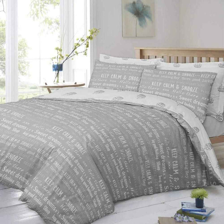 grey duvet cover