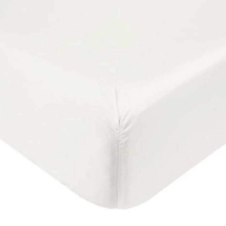 400 Thread Count 30cm Fitted Sheet - 100% Egyptian Cotton, White