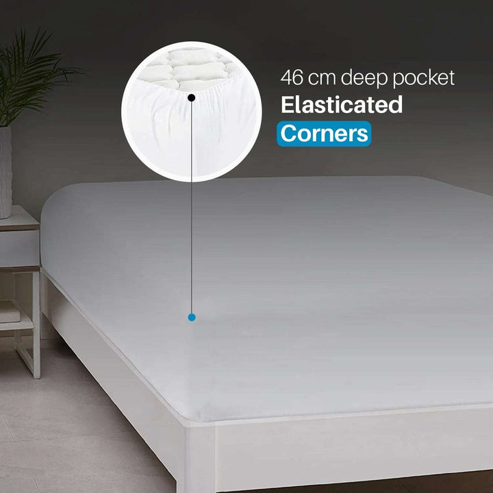 400 thread count Egyptian cotton deep fitted sheet 46cm