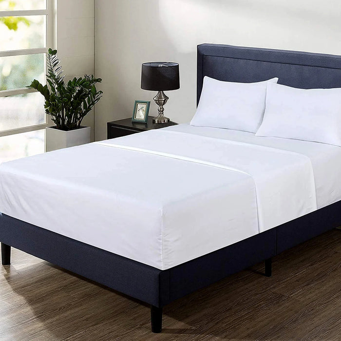 Easy Care Single Fitted White Sheet