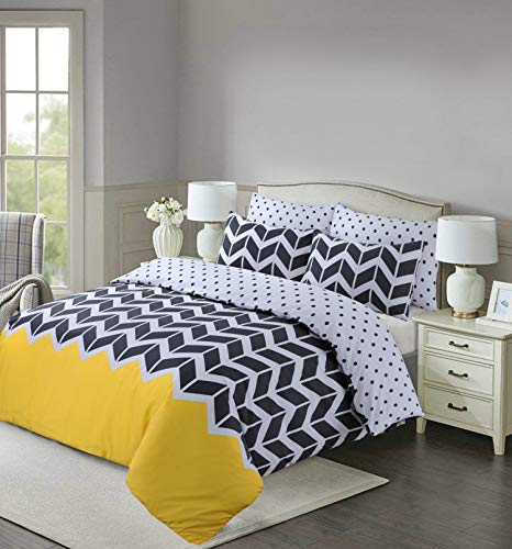 Easy Care Polycotton Reversible Mustard Duvet Covers