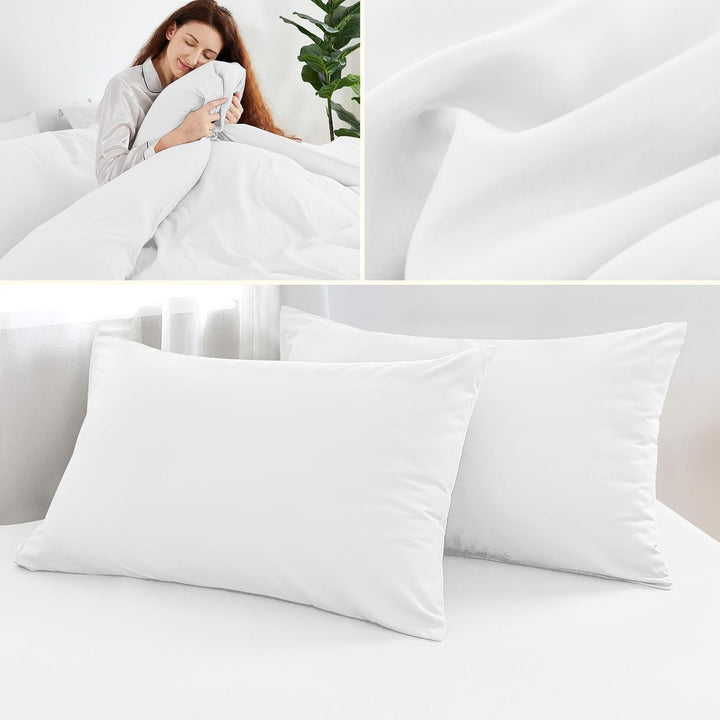 4 Piece Complete Bedding Set Duvet Cover Set With Fitted Bed Sheet & Pillowcases DTEX HOMES