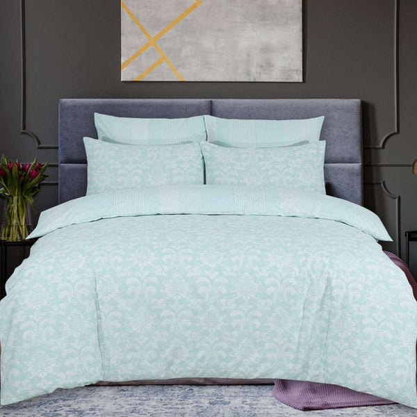 Istanbul Duck Egg Duvet Cover Set | 100% Cotton | Stylish Print