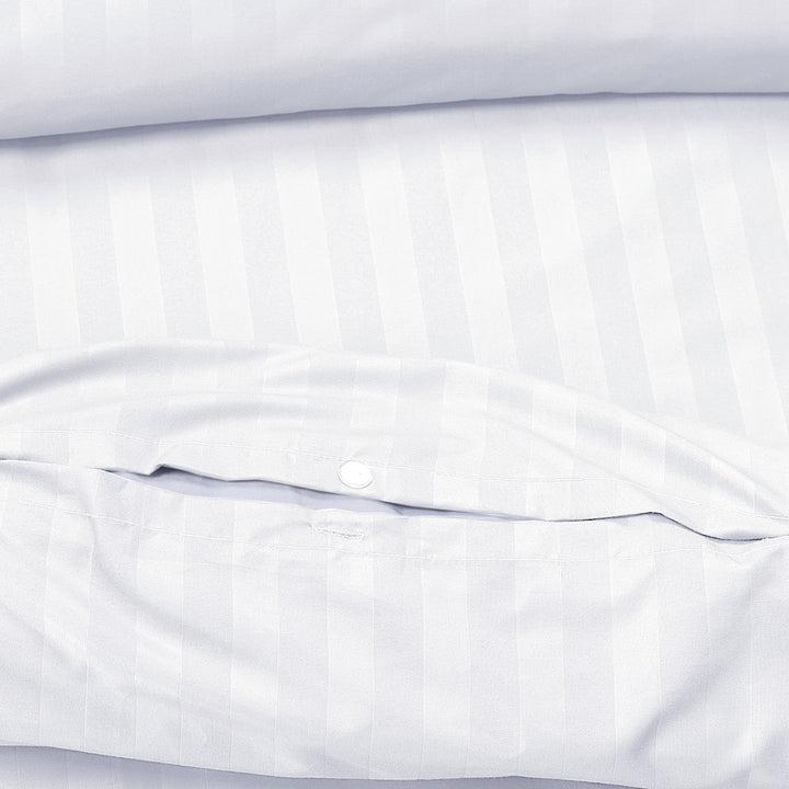 Breathable cotton striped duvet covers for summer