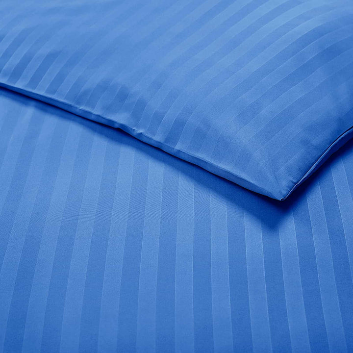 Breathable stripe duvet set with pillowcases