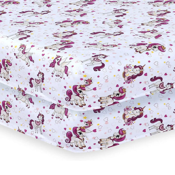 Cot Sheets Pack of 2