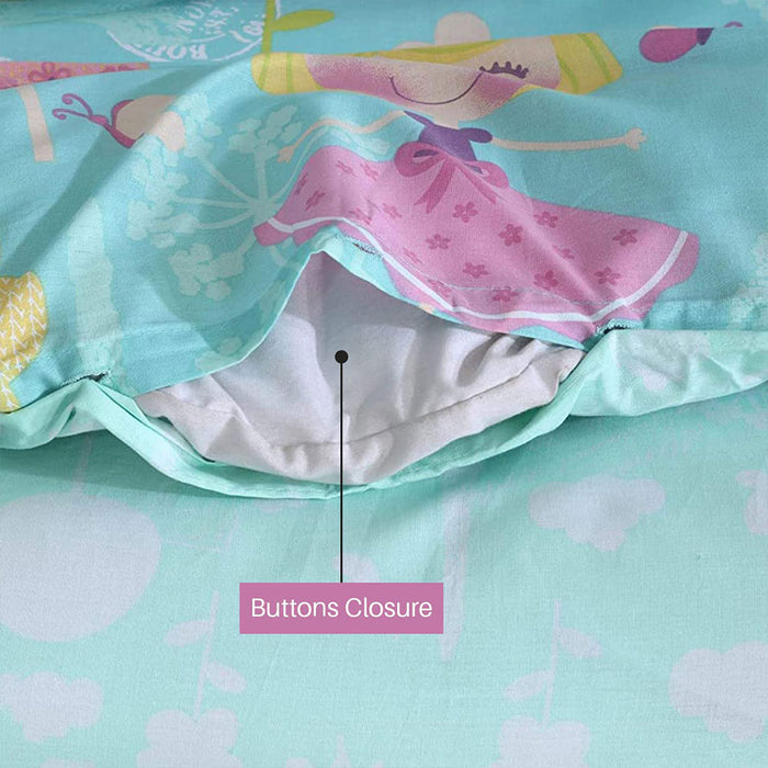100% Cotton Bedding Set for kids: Paris Girls Design with Bedsheet