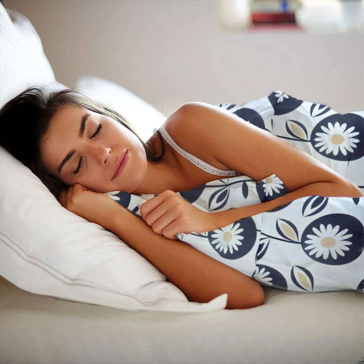 Daisy print Egyptian cotton duvet cover
