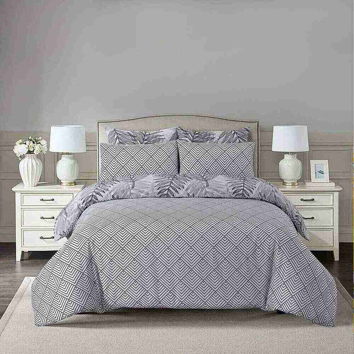 Polycotton Reversible Printed Duvet Cover Set