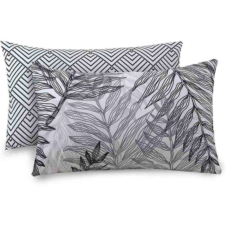 Duvet Cover Set - Tropical Silver - pillows