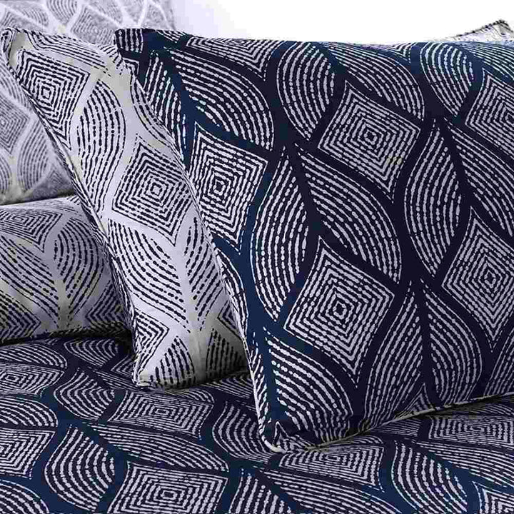 Egyptian cotton Marta blue duvet cover 220 thread count