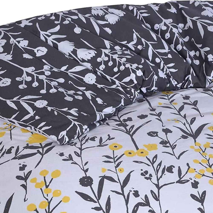 Egyptian cotton silver duvet set