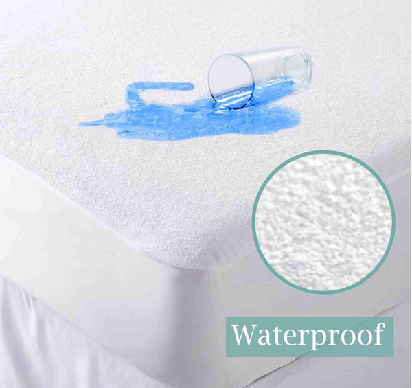 Extra Deep Terry Towel Mattress Protector - Fitted Bed Cover