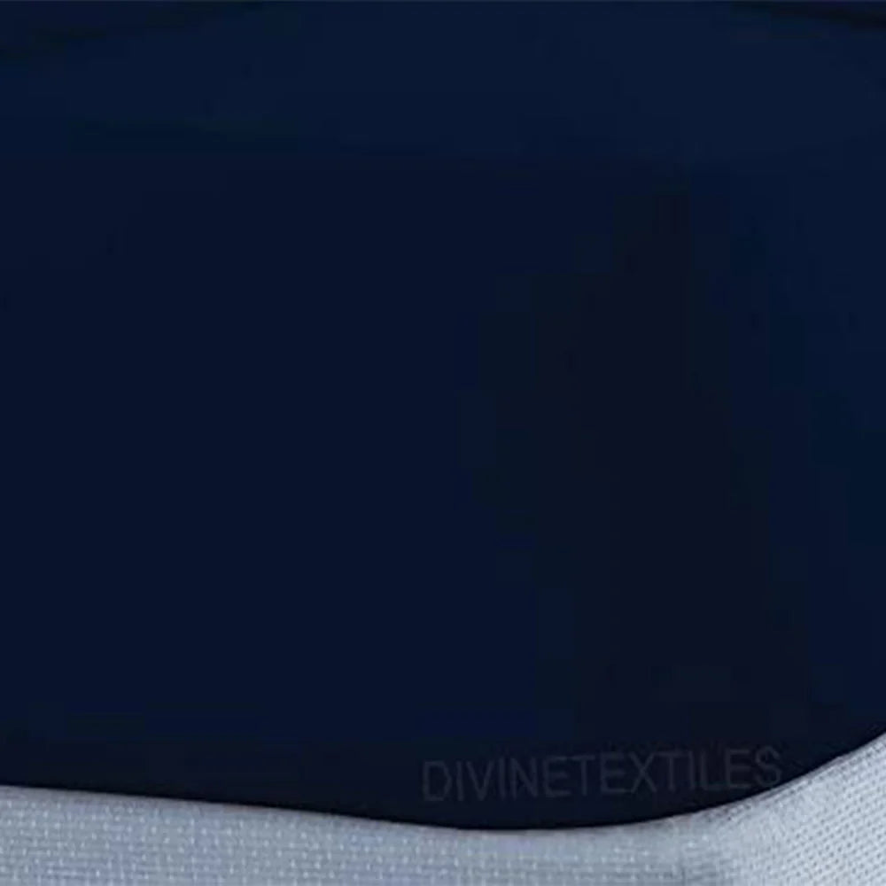 Navy Blue Percale Non-Iron & Flat Bed Sheets