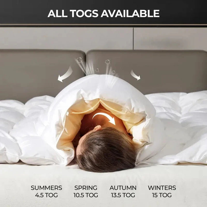 Hotel Quality Duvet Quilt 4.5 to 15 Tog | All Sizes in Stock