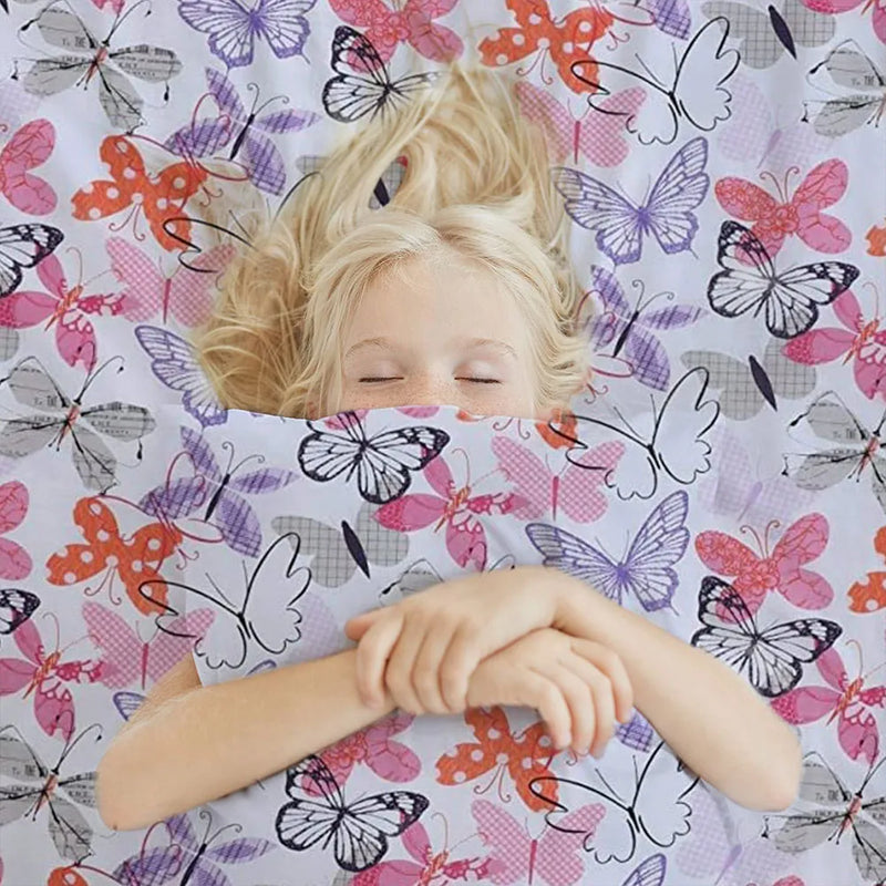 Kids Bedding Set - Butterfly Pink 