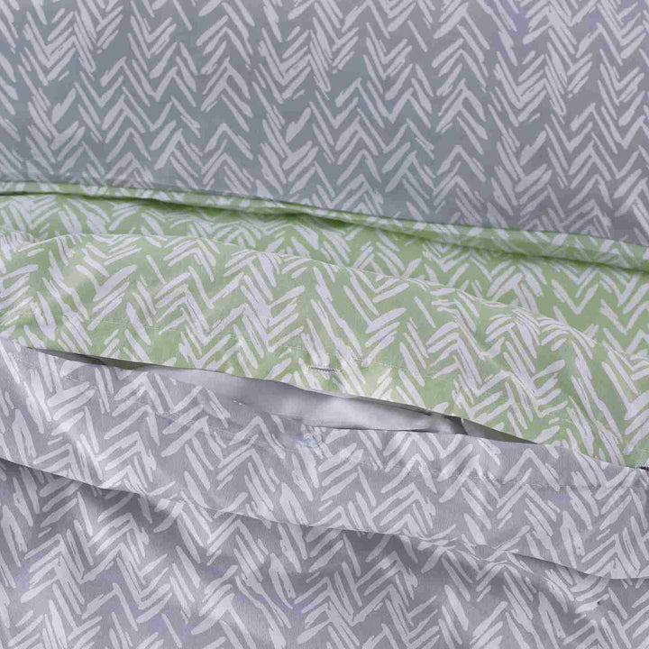 Luxury Silver Sage bedding set with duvet cover
