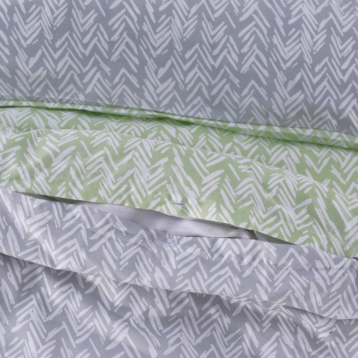 Luxury sage green duvet cover and pillowcases