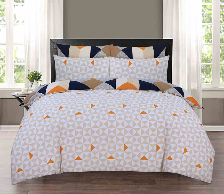 Modern 3D geometric pattern duvet cover