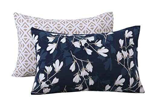 Printed Duvet Cover Set - Spring Blue