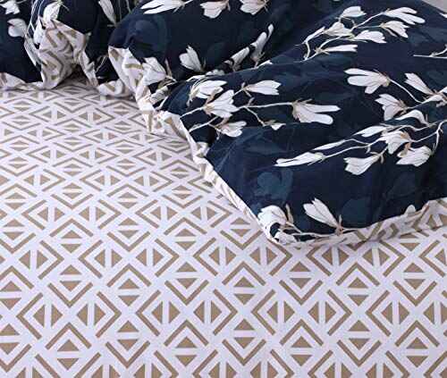 Polycotton Reversible Printed Duvet Cover Set