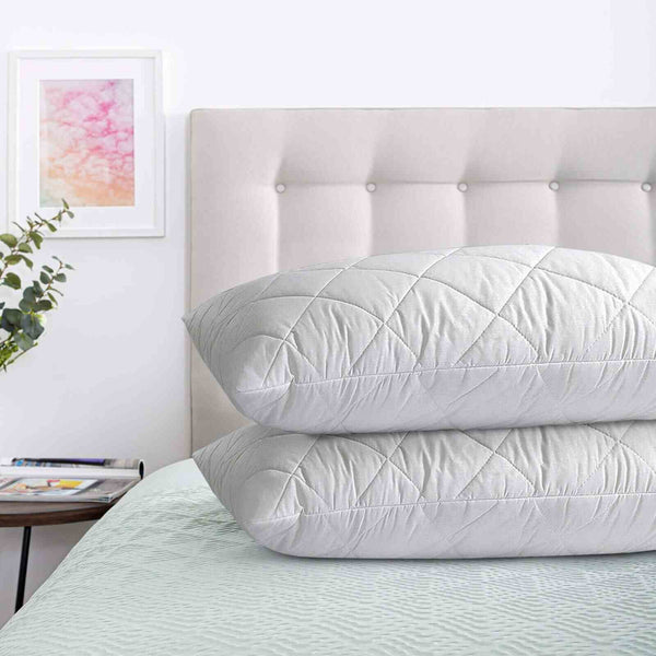 Quilted Hollow Fibre Filling Pillows - Bedding