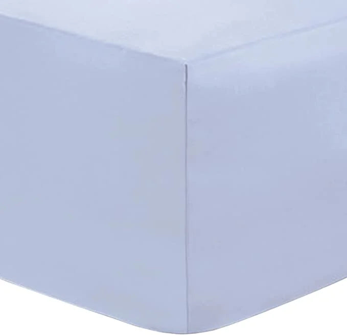 Buy Extra Deep Fitted Sky Blue Bed Sheets Online 16"/40CM DTEX HOMES