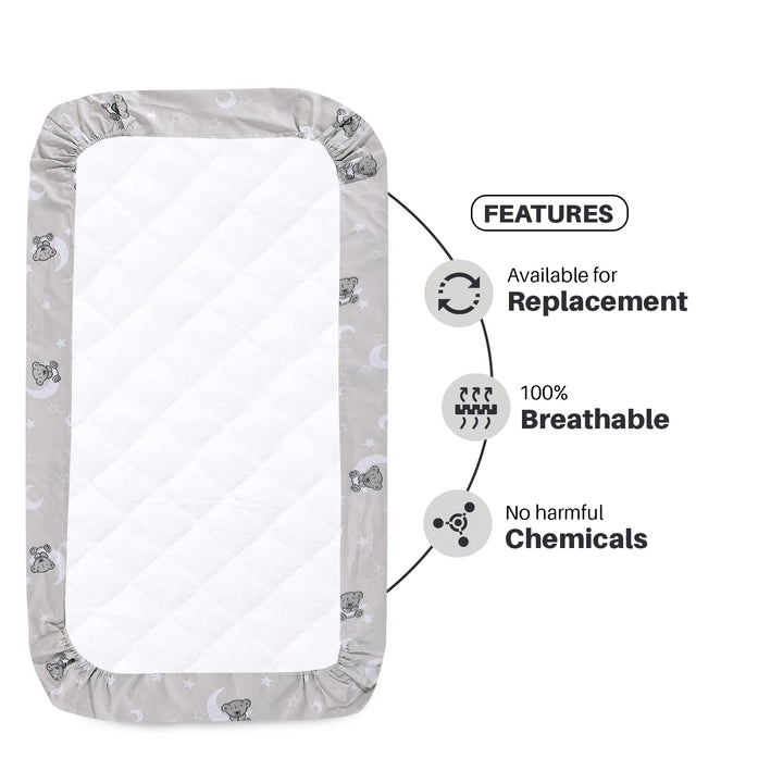 Sleeping Moon Teddy Cot Fitted Sheets