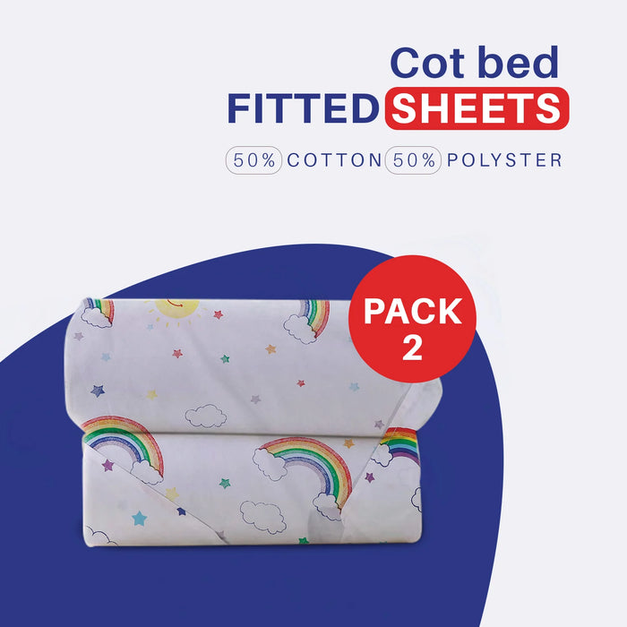 cot bed sheets 140 x 70
