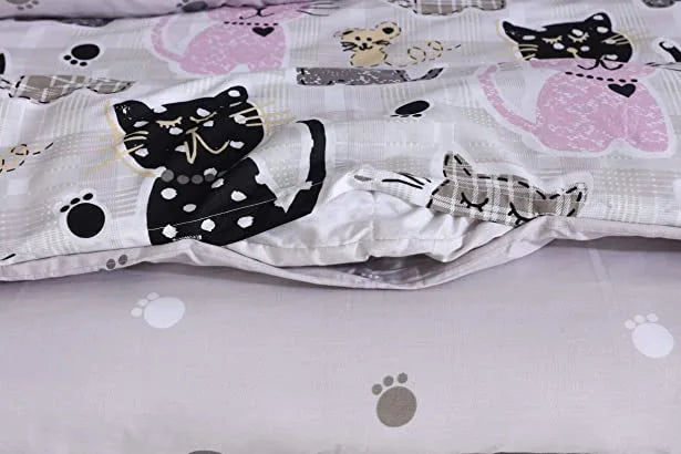 Sweet Kitten Kids Complete Bedding Set with matching bedsheet 