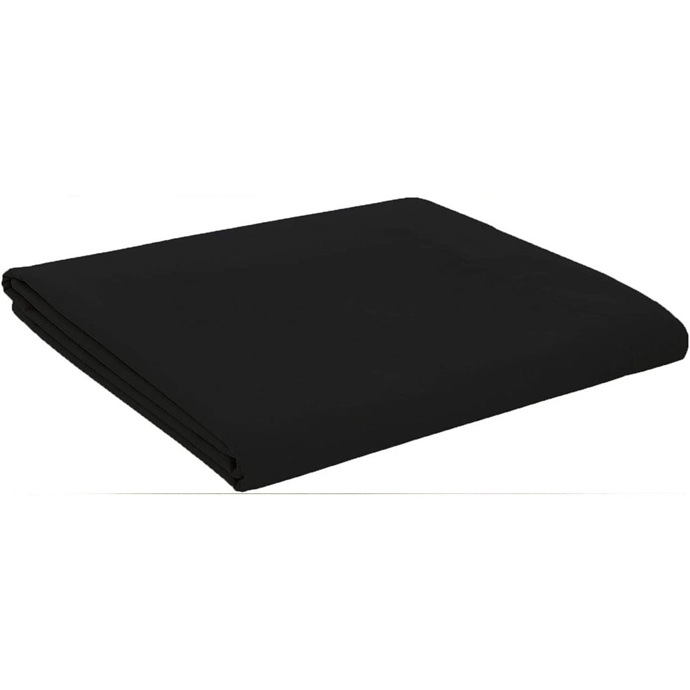 black cotton flat fitted sheets