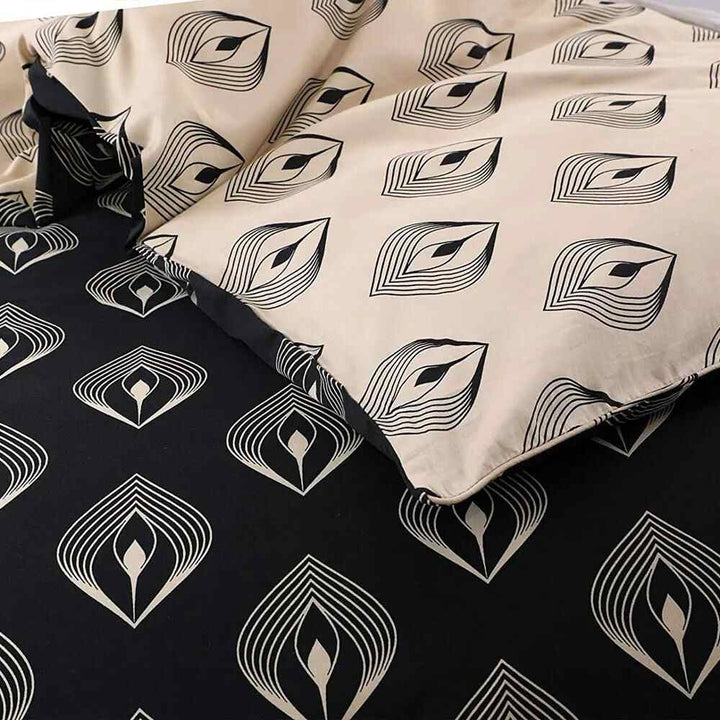 black and gold luxury duvet cover set