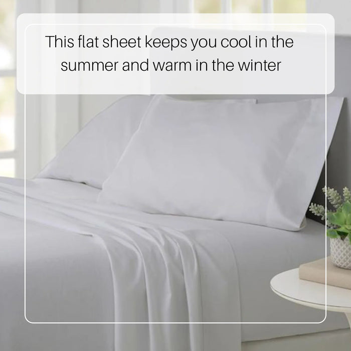 white flat bed sheet