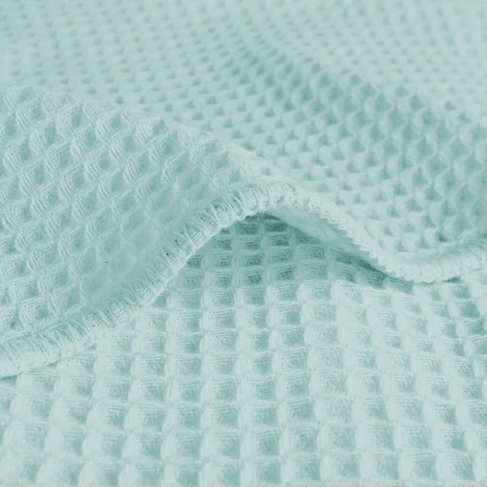 duck egg Cotton Waffle Weave Thermal Blanket