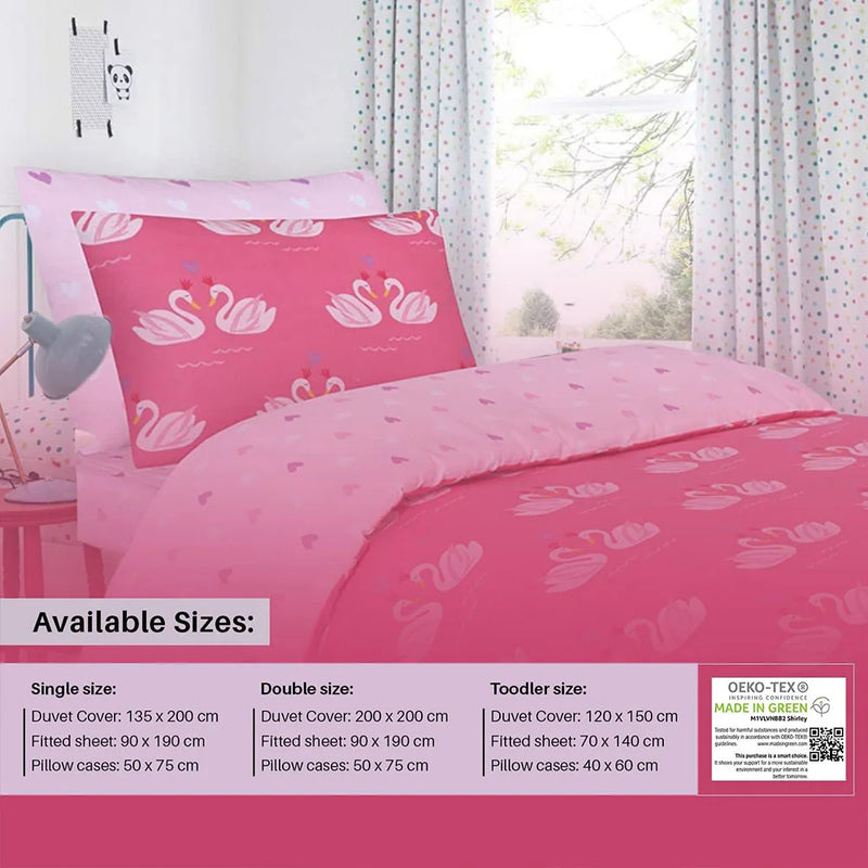 childrens pink double bedding sets 