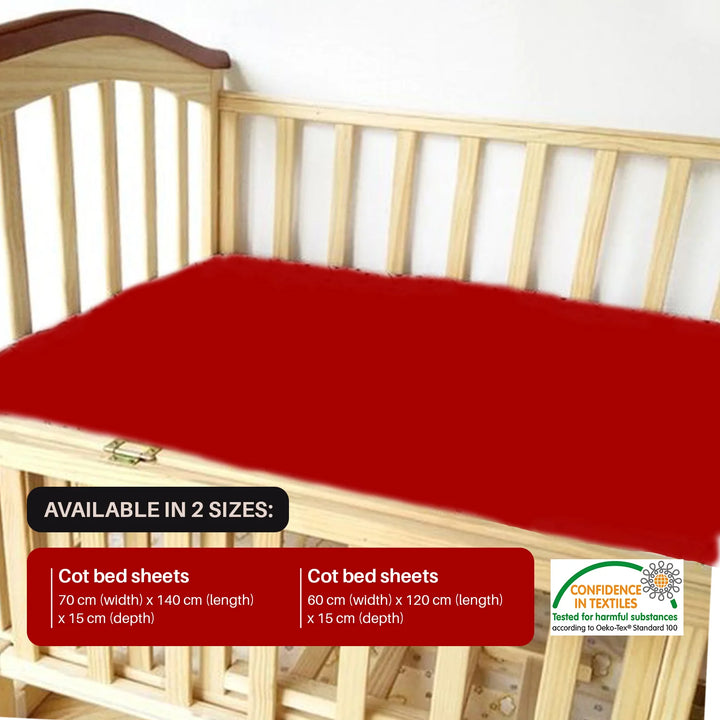 red cot fitted sheet