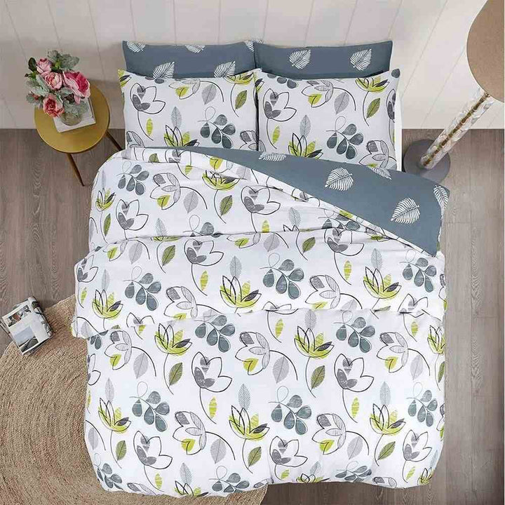 high thread count floral printed duvet cover set