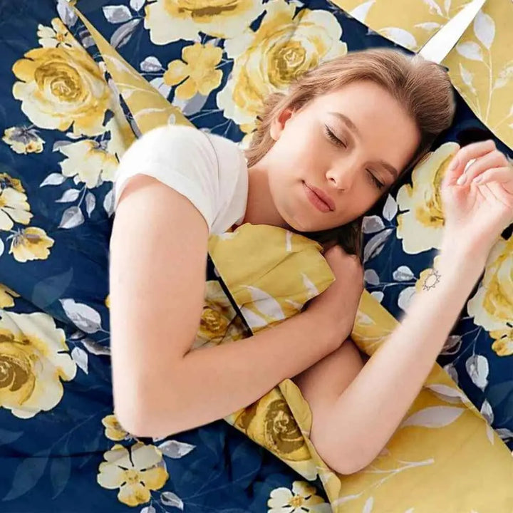 high thread count printed cotton duvet cover