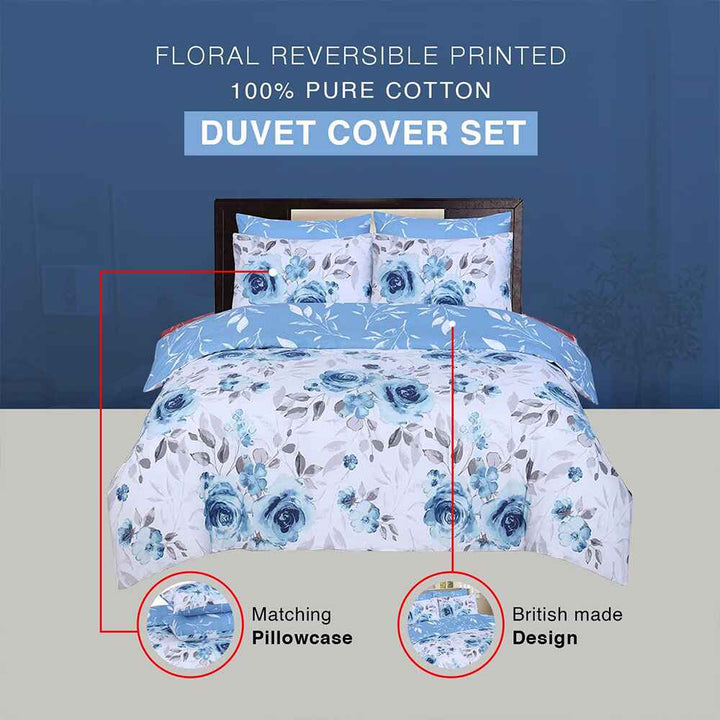 machine washable 100% cotton duvet cover set