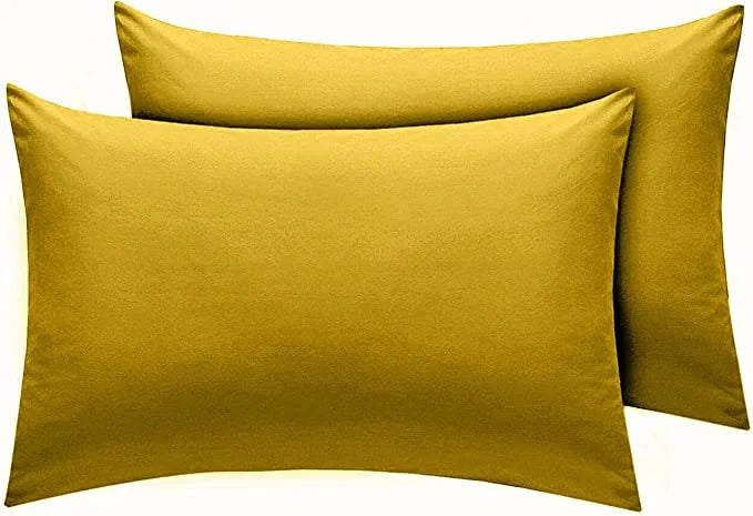 mustard pillow case
