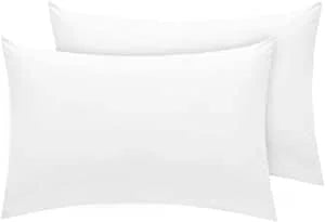 800 Thread Count 100 Cotton white Pillowcase, King House Wife