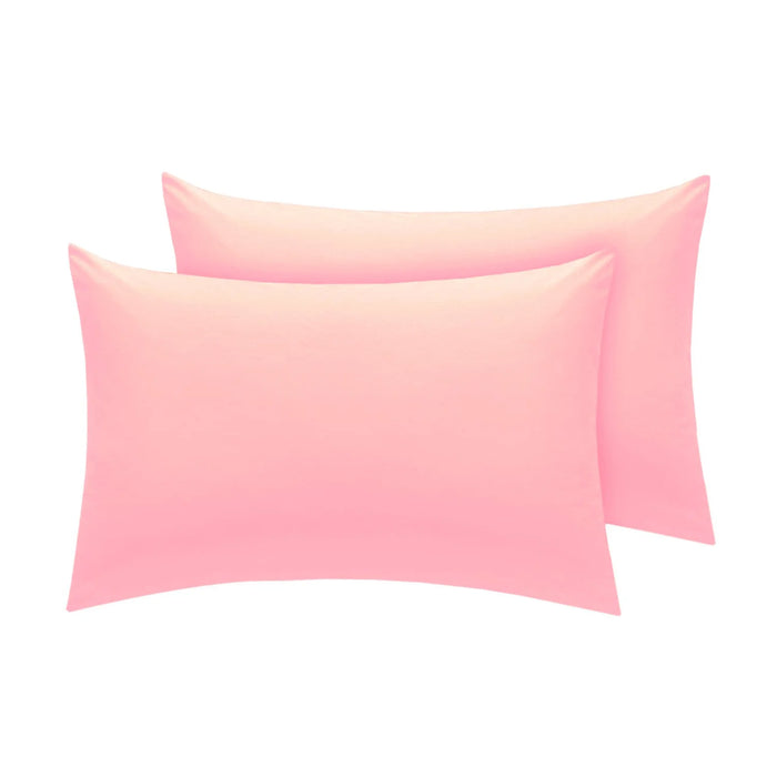 Percale Pink Pillow Cases