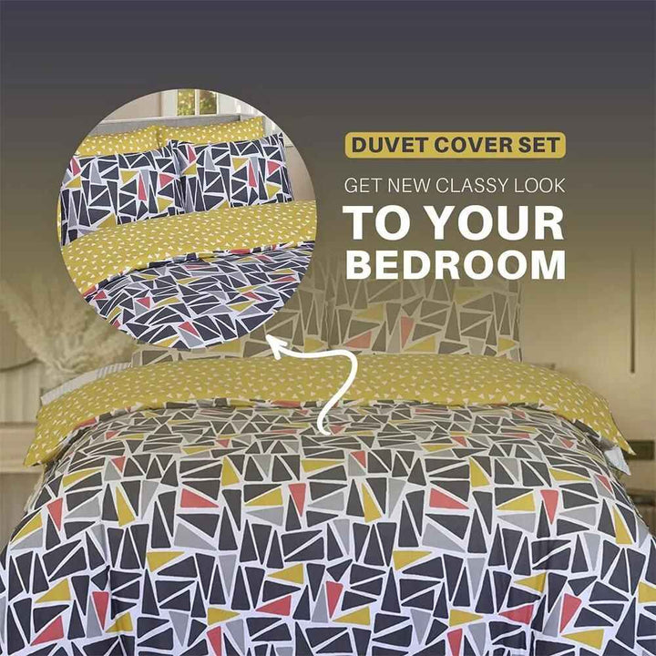 printed quilt duvet cover set