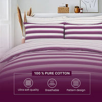 purple and white quilt duvet cover