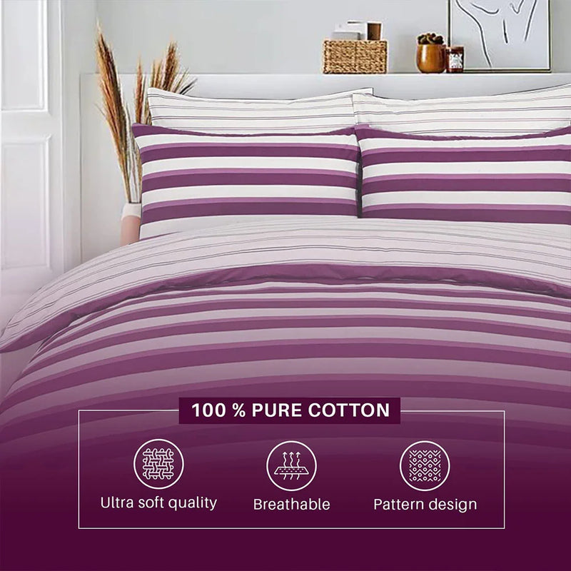 purple and white quilt duvet cover